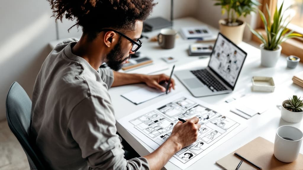 Comic creation workflow in PanelPilot Studio